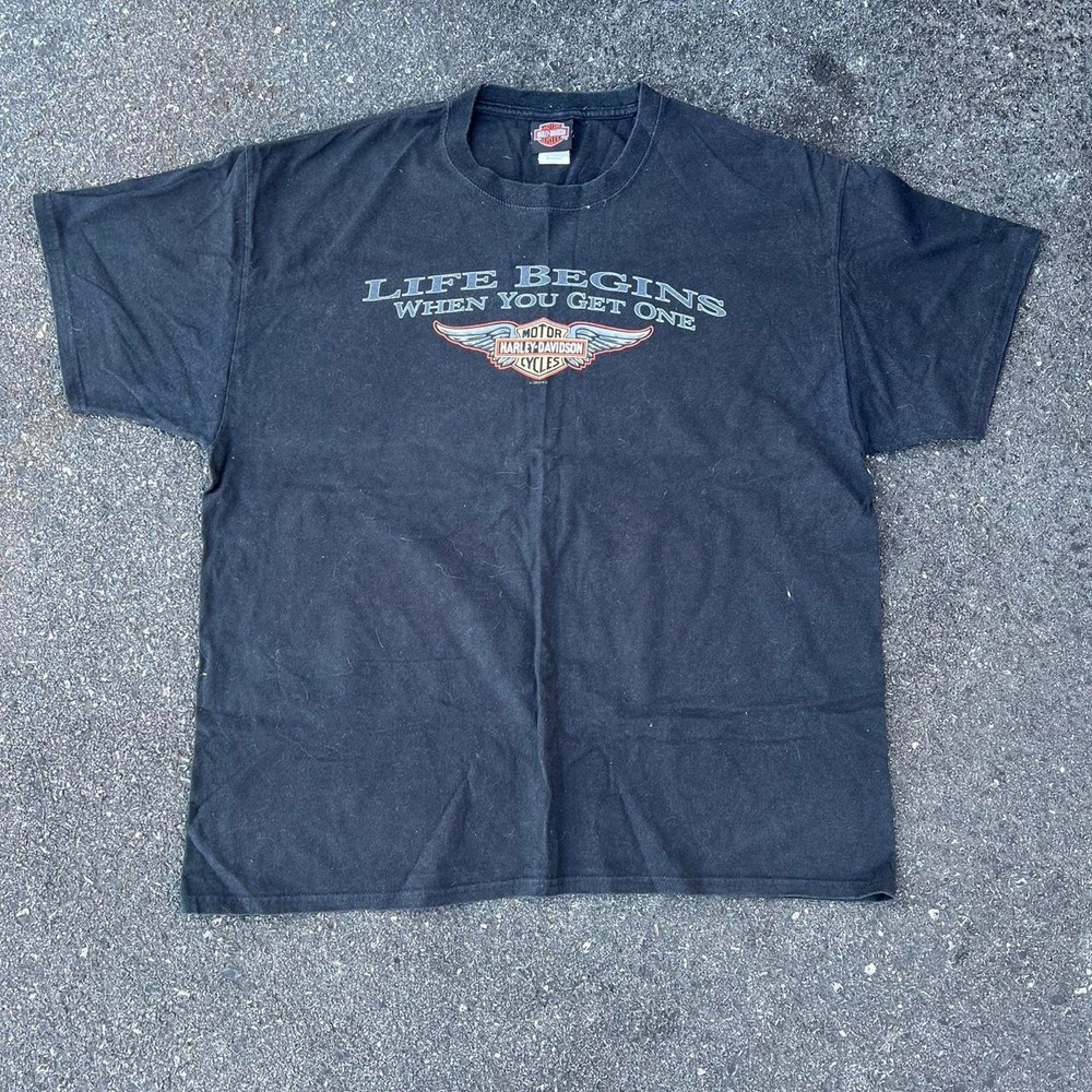 1990s Harley Davidson Graphic AOP shirt size XL